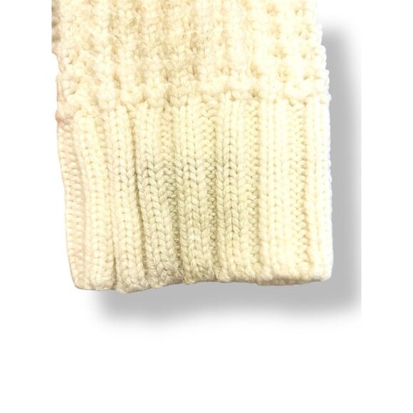 POL Chunky Cable-Knit Grandpa Cardigan – Cream/Ivory – Size L Cozy Vintage Vibe - Picture 12 of 15